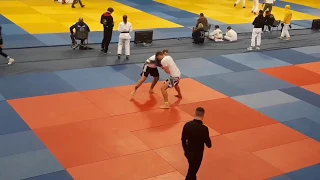 Greek National No GI 2018 - Iason Lamprou (white belt) Gracie Barra Greece