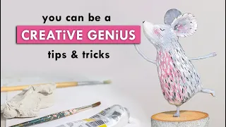 Air Dry Clay SCULPTURE - DIY HOME DECOR - easy projects and ideas - MOUSE