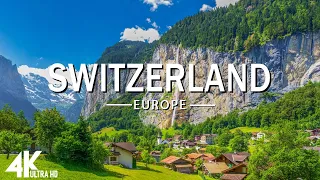 FLYING OVER SWITZERLAND (4K UHD) - Relaxing Music Along With Beautiful Nature Videos - 4K Video HD