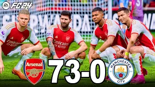 FC 24 - MESSI , RONALDO , NEYMAR  , HAALAND , MBAPPE  All Stars | ARSENAL VS MAN CITY