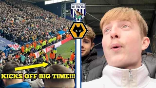 MATCH ABANDONED FOR 40 MINUTES AS WOLVES BEAT WEST BROM IN HEATED DERBY | WEST BROM V WOLVES VLOG!!!