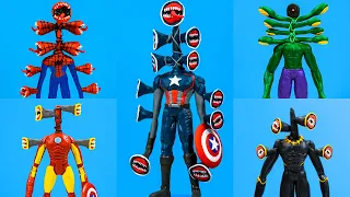 Amazing SIREN HEAD Captain America with Clay 🔊 Trevor Henderson & Marvel 🔊 Polymer Clay Tutorial