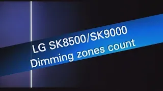 LG 49SK8500 local dimming test - 9x4 dimming zones