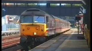 Trains at Kensington Olympia Summer 1994 a film by Fred Ivey