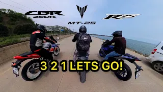 CBR250 R25 MT25 KARŞILAŞTIRMA!