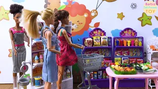Barbie Doll Supermarket Grocery Shopping Poupée Grocery Grocery Shopping