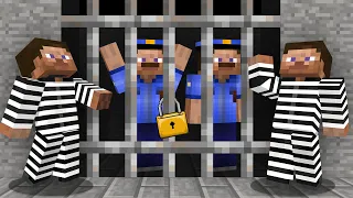 ПРЕСТУПНИКИ ПОСАДИЛИ ПОЛИЦЕЙСКИХ В ТЮРЬМУ В МАЙНКРАФТ | Риколит Minecraft