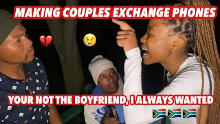 Making couples switching phones for 60sec 🥳( 🇿🇦SA EDITION )| new content |EPISODE 94 |