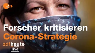 Forscher fordern Corona-Strategiewechsel │ ZDFheute live