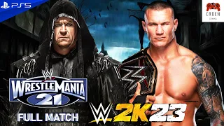 WWE 2K23 | Undertaker vs Randy Orton | WrestleMania 21 | FULL MATCH | PS5 | CRDen Gaming