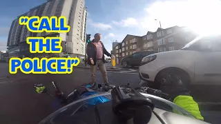 "Call The Police!" UK Bikers vs Stupid, Angry People and Bad Drivers #146