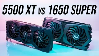 AMD Radeon RX 5500 XT 8gb vs Nvidia GTX 1650 Super 4gb - 17 Games Compared!