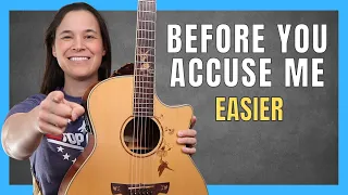EASIER Before You Accuse Me Guitar Lesson with Blues Shuffle