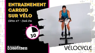 Entrainement CARDIO sur VÉLO | 30 Minutes | VELOCYCLE (Édition 7 Coach Kim)