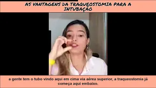 As vantagens da traqueostomia para a intubação.