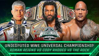 WWE 2K24 The Rock vs Roman Reigns vs Cody Rhodes Must-Watch Championship Clash | WrestleMania