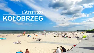 Poland Kołobrzeg Sikorskis Boulevard 💙❤️ | Walking tour | Summer 2023