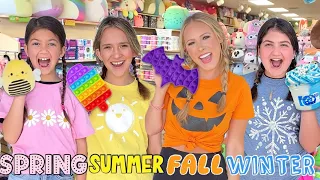 SPRING 🌸 VS SUMMER 🌞 VS FALL 🎃 VS WINTER ❄️ LEARNING EXPRESS SHOPPING CHALLENGE!