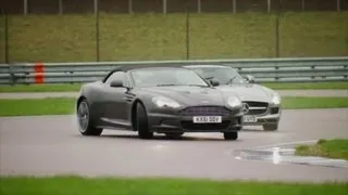 Mercedes SLS AMG Roadster vs Aston Martin DBS Volante - Fifth Gear