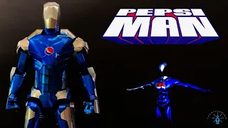 Transforming Armored Pepsiman in Pepsi Cane #Transforming #pepsicans #armored #pepsiman