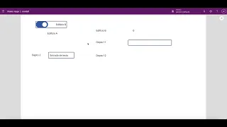 Toggle o Alternar en Powerapps, como mostrar o apagar información