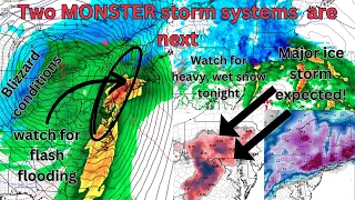 Major winter storm begins today with the biggest of the winter behind it!