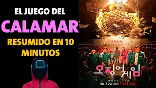 EL JUEGO DEL CALAMAR (Squid Game) En 10 Minutos |  (si PIERDES, te MUERES) Resumen