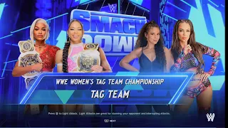 WWE 2K24 Bianca Belair & Jade Cargill V Samantha Irvin & Chelsea Green Women’s Tag Team Championship
