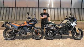 CFMOTO 800MT Touring LeoVince vs. KTM 890 Adventure REMUS sound check 2023