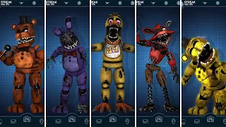 FNAF Withered Workshop & Voice Line Animations