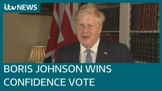 Boris Johnson to remain prime minister after winning confidence vote | ITV News