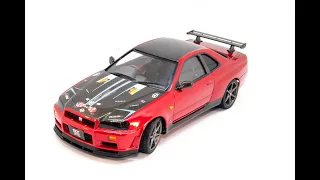 Custom Nissan R34 Tamiya 1:24 -  Complete Build