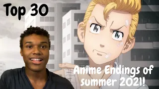 Top 30 Anime Endings - Summer 2021 Reaction!!