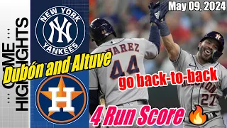 Astros vs Yankees [TODAY] Highlights | May 09, 2024 | Dubón and Altuve go back-to-back 🙌😱