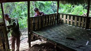 Beds and partitions for new shelters, Survival in the Tropical Rainforest - Part 3