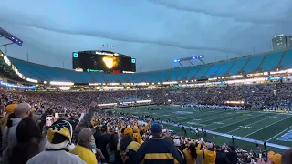 WVU Football Entrance - 2023 Duke’s Mayo Bowl - Charlotte, North Carolina