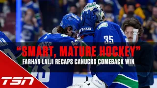 "Smart, mature hockey" helps Canucks bounce back and secure Game 1 win