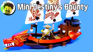 Custom Mini Destiny's Bounty Ship from LEGO Ninjago