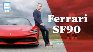 1000 lovas Ferrari SF90 zöld rendszámmal