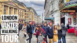 𝐋𝐎𝐍𝐃𝐎𝐍 𝐂𝐈𝐓𝐘 𝐓𝐎𝐔𝐑 |Winter Streets of Central London Walking Tour - Liverpool St to Green Park Station