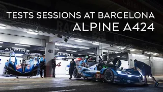 Alpine A424 - Tests sessions at Barcelona