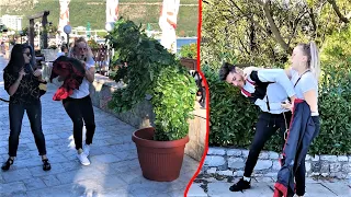 Her Scream Was So LOUD!!(GONE WRONG)Bushman Prank!