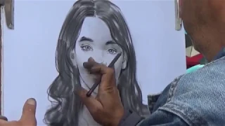 Self Portrait Drawing [Speed Draw] footage taken in Paris