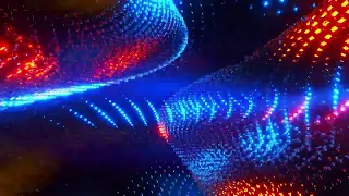 4K Animation. VJ Loop. Abstract Blue and Red Lights Motion Graphics Background.  looped animation