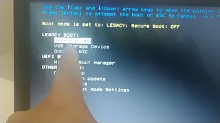 Não quer aparecer Boot para formatar notebook Dell. Problema resolvido
