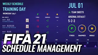 HOW TO MANAGE YOUR SCHEDULE IN FIFA 21 CAREER MODE!