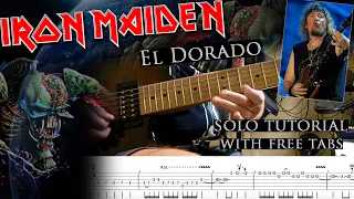 How to play Adrian Smith's solos #62 El Dorado (with tablatures and backing tracks)