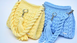 Crochet bag Denise + very simple and beautiful crochet pattern