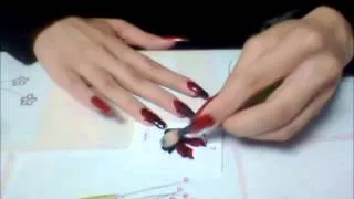 Vampire Nails (red to black gradient tutorial) | Nail Art | Vesmedinia