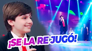 El imitador de Luismi tiene 11 años y le dedicó "Decídete" a una chica de su colegio que tiene novio